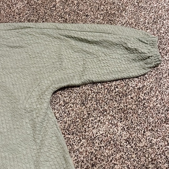 Anthropologie women’s sage top size xs quilted  lightweight sweater - Picture 3 of 4